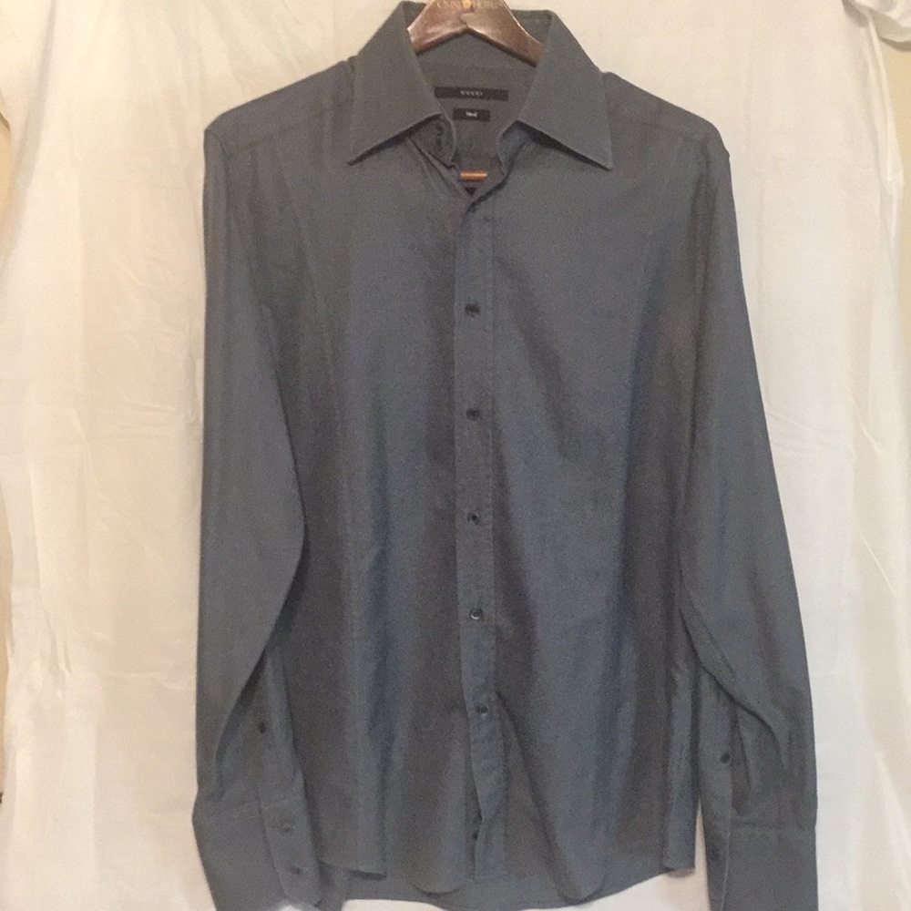 GUCCI Button Down Men’s FITTED Shirt sz 44/-17 1/2